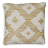 Brockner Next-gen Nuvella Brown/yellow Pillow (Set Of 4) - Ella Furniture