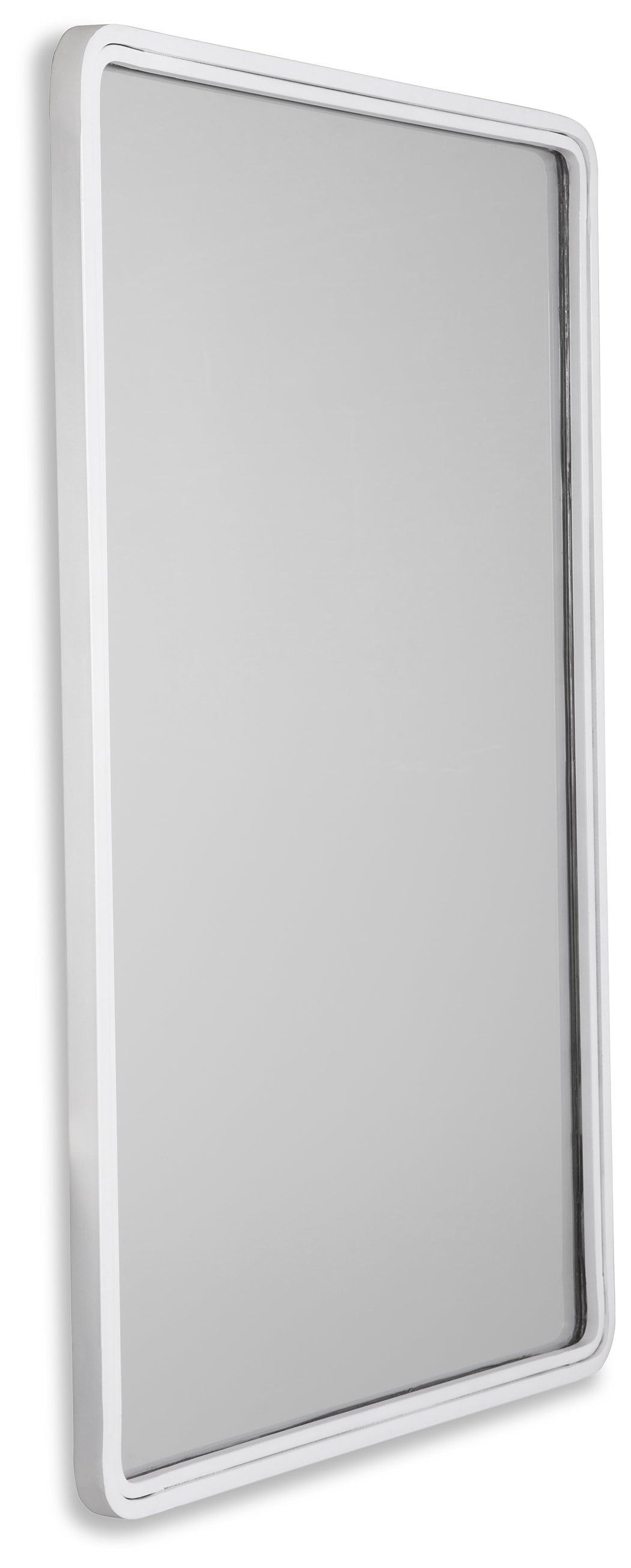 Brocky White Accent Mirror A8010293 - Ella Furniture