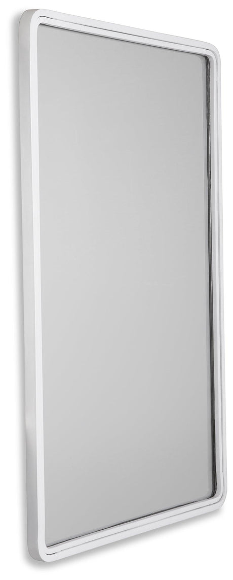 Brocky White Accent Mirror A8010293 - Ella Furniture