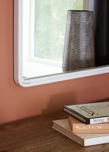 Brocky White Accent Mirror A8010293 - Ella Furniture