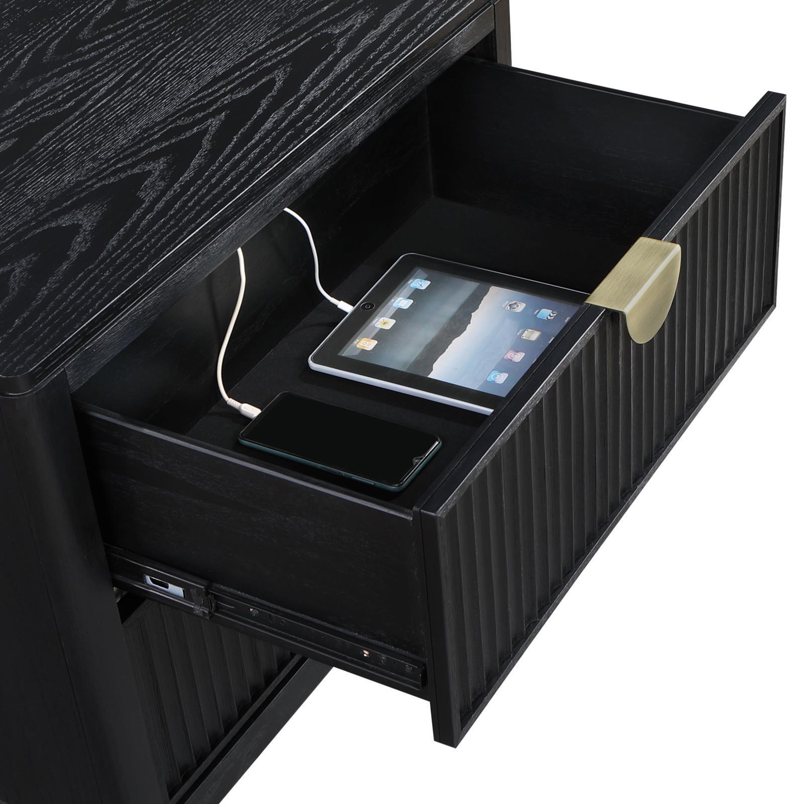 Brookmead 2-Drawer Nightstand Black 224712 [ETA: 3/29/2024] - Ella Furniture