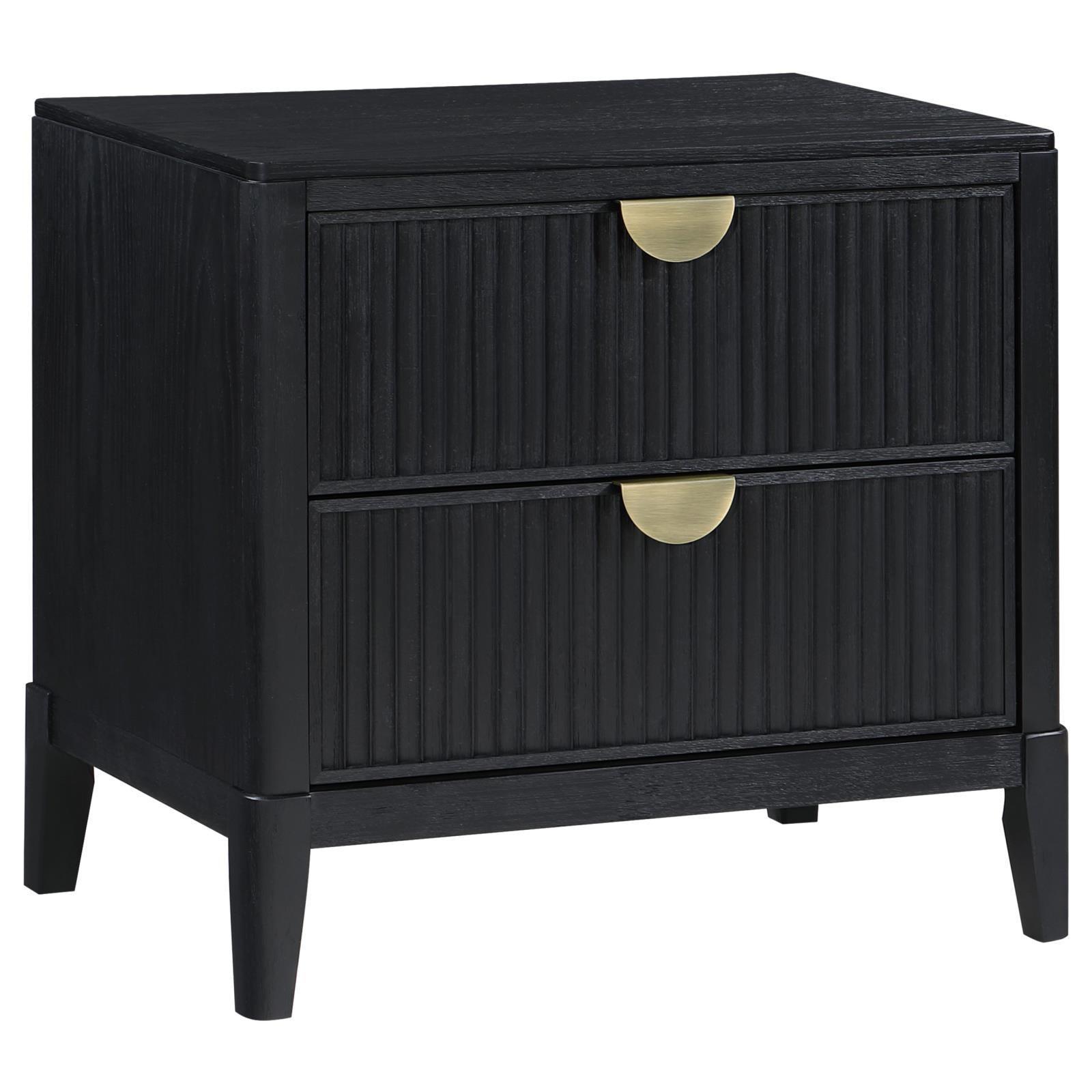 Brookmead 2-Drawer Nightstand Black 224712 [ETA: 3/29/2024] - Ella Furniture