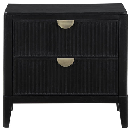 Brookmead 2-Drawer Nightstand Black 224712 [ETA: 3/29/2024] - Ella Furniture