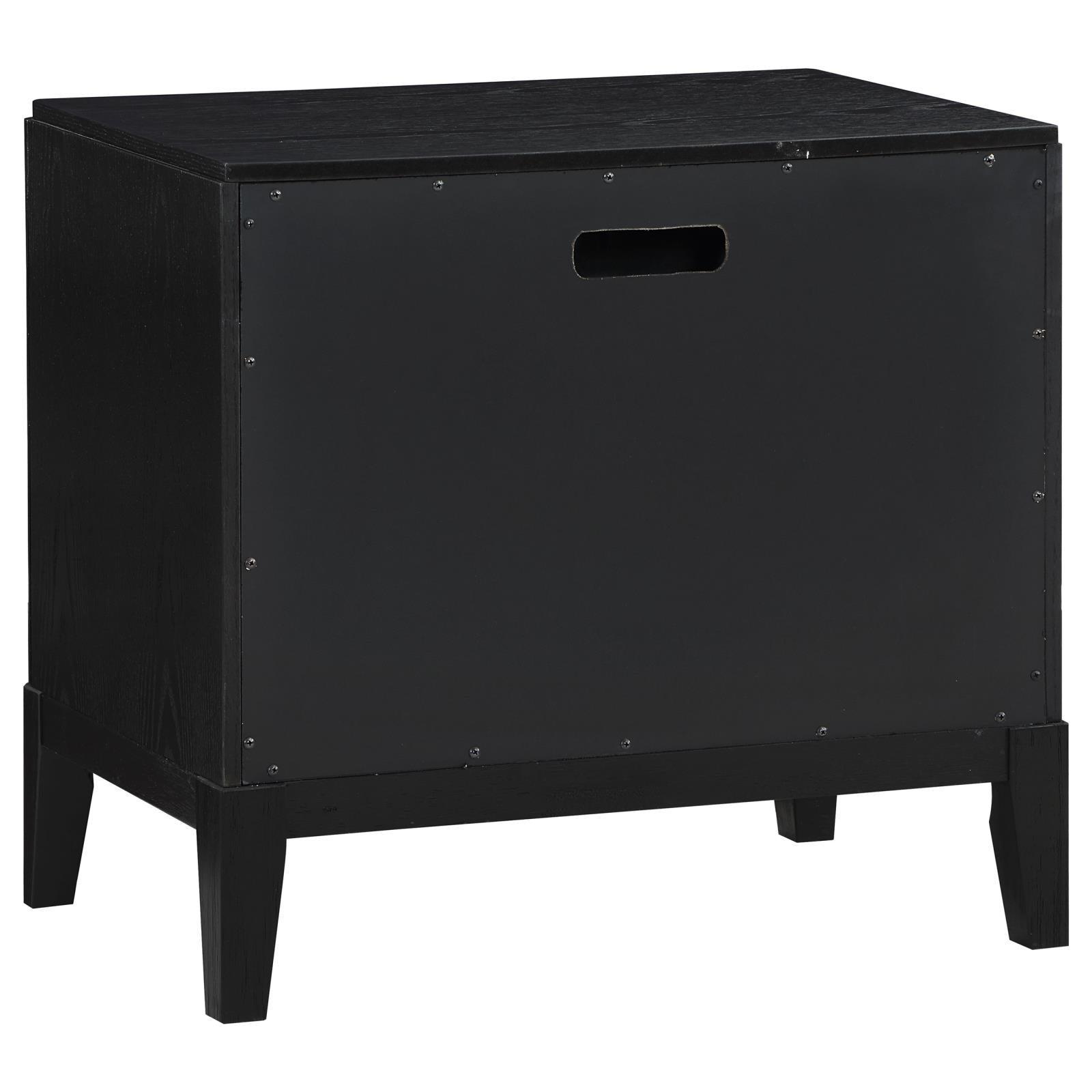 Brookmead 2-Drawer Nightstand Black 224712 [ETA: 3/29/2024] - Ella Furniture