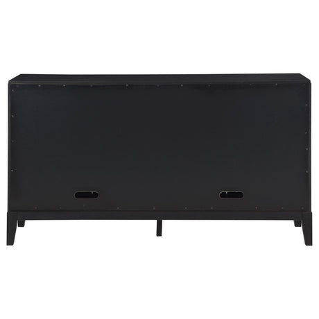 Brookmead 2-Drawer Sideboard Buffet With Storage Cabinet Black 108235 - Ella Furniture