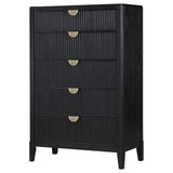 Brookmead 5-Drawer Bedroom Chest Black 224715 [ETA: 3/29/2024] - Ella Furniture