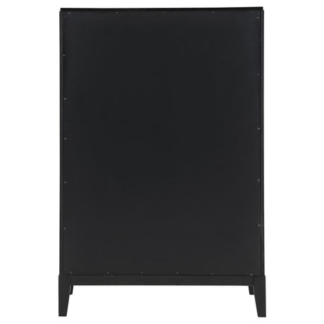 Brookmead 5-Drawer Bedroom Chest Black 224715 [ETA: 3/29/2024] - Ella Furniture