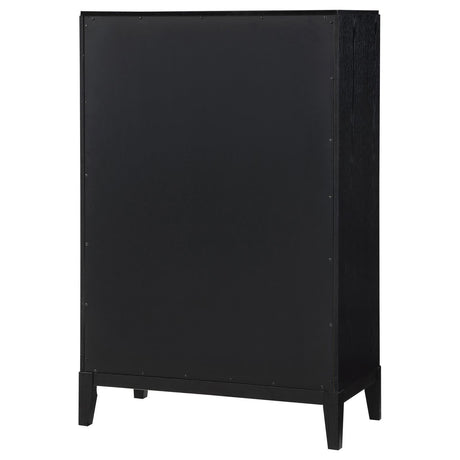 Brookmead 5-Drawer Bedroom Chest Black 224715 [ETA: 3/29/2024] - Ella Furniture