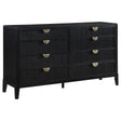 Brookmead 8-Drawer Bedroom Dresser Black 224713 [ETA: 3/29/2024] - Ella Furniture