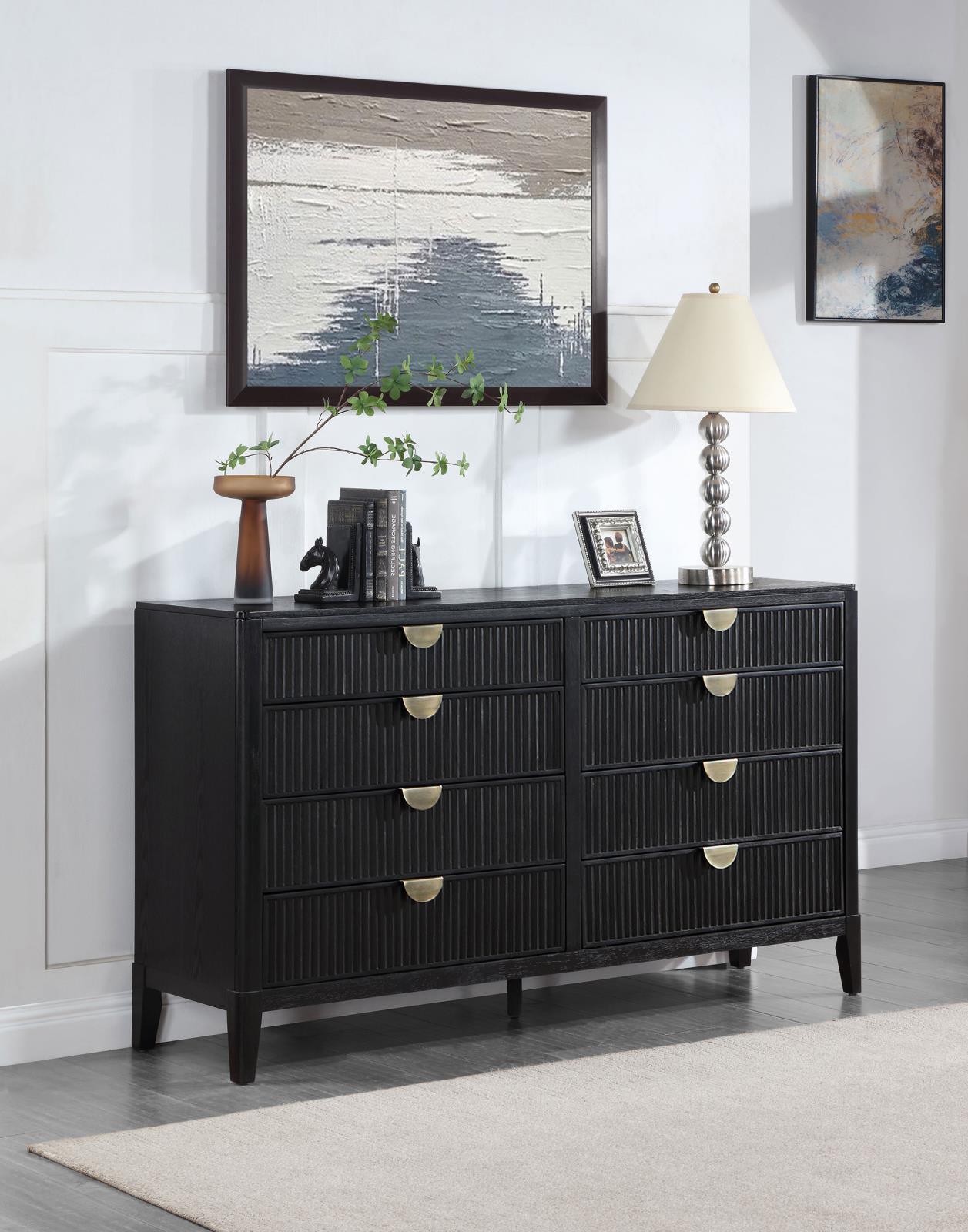 Brookmead 8-Drawer Bedroom Dresser Black 224713 [ETA: 3/29/2024] - Ella Furniture