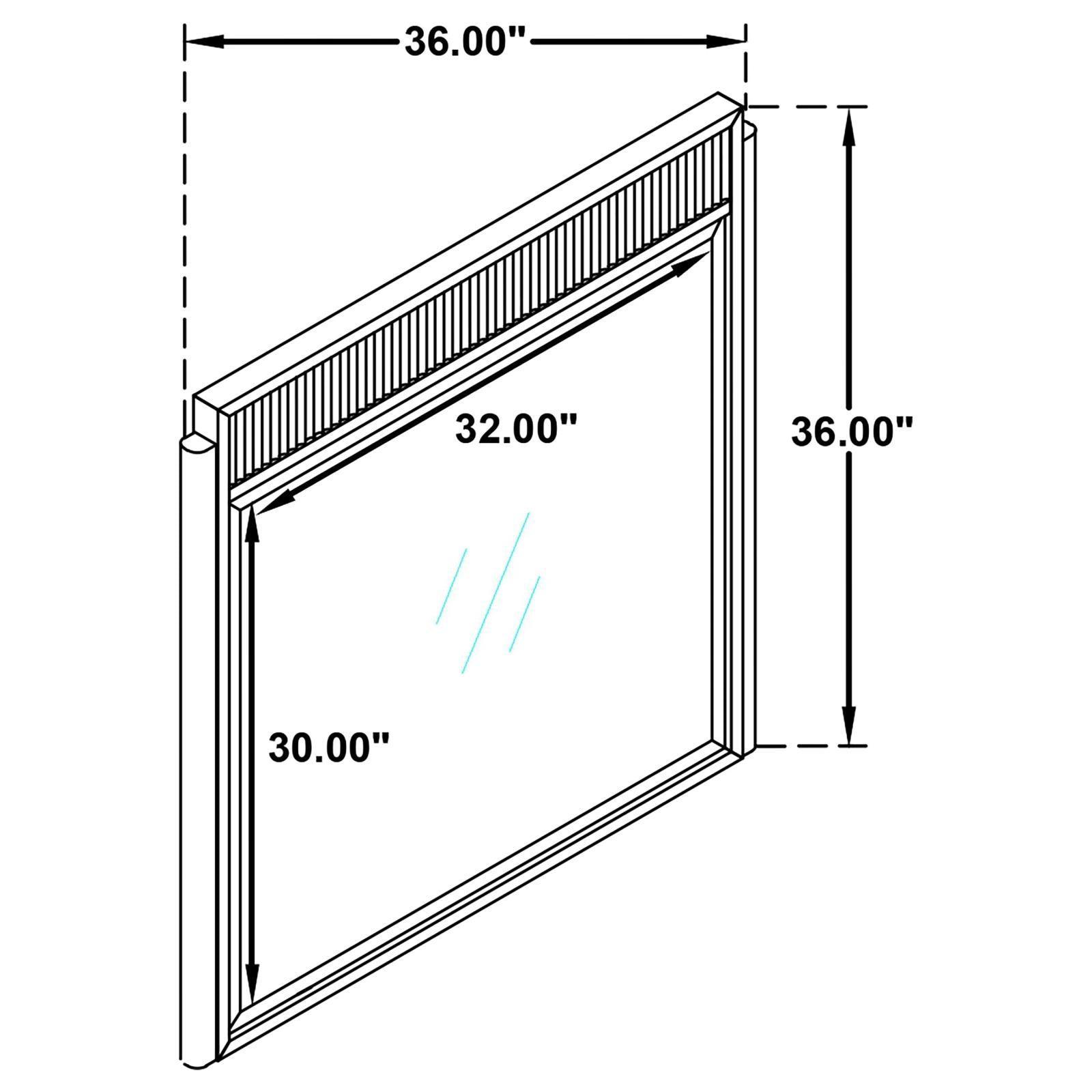 Brookmead Dresser Mirror Black 224714 [ETA: 3/29/2024] - Ella Furniture