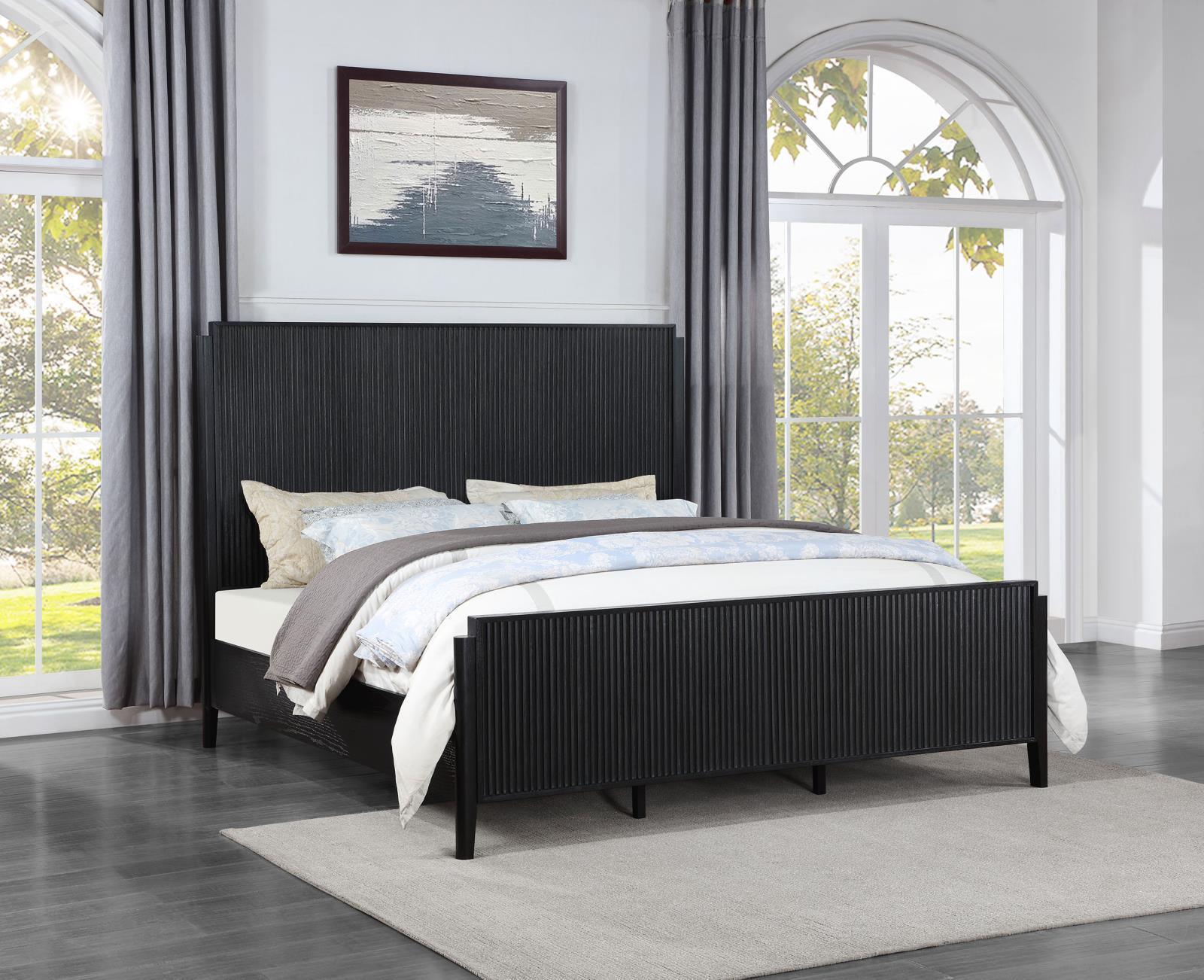 Brookmead Eastern King Bed Black 224711Ke [ETA: 3/29/2024] - Ella Furniture