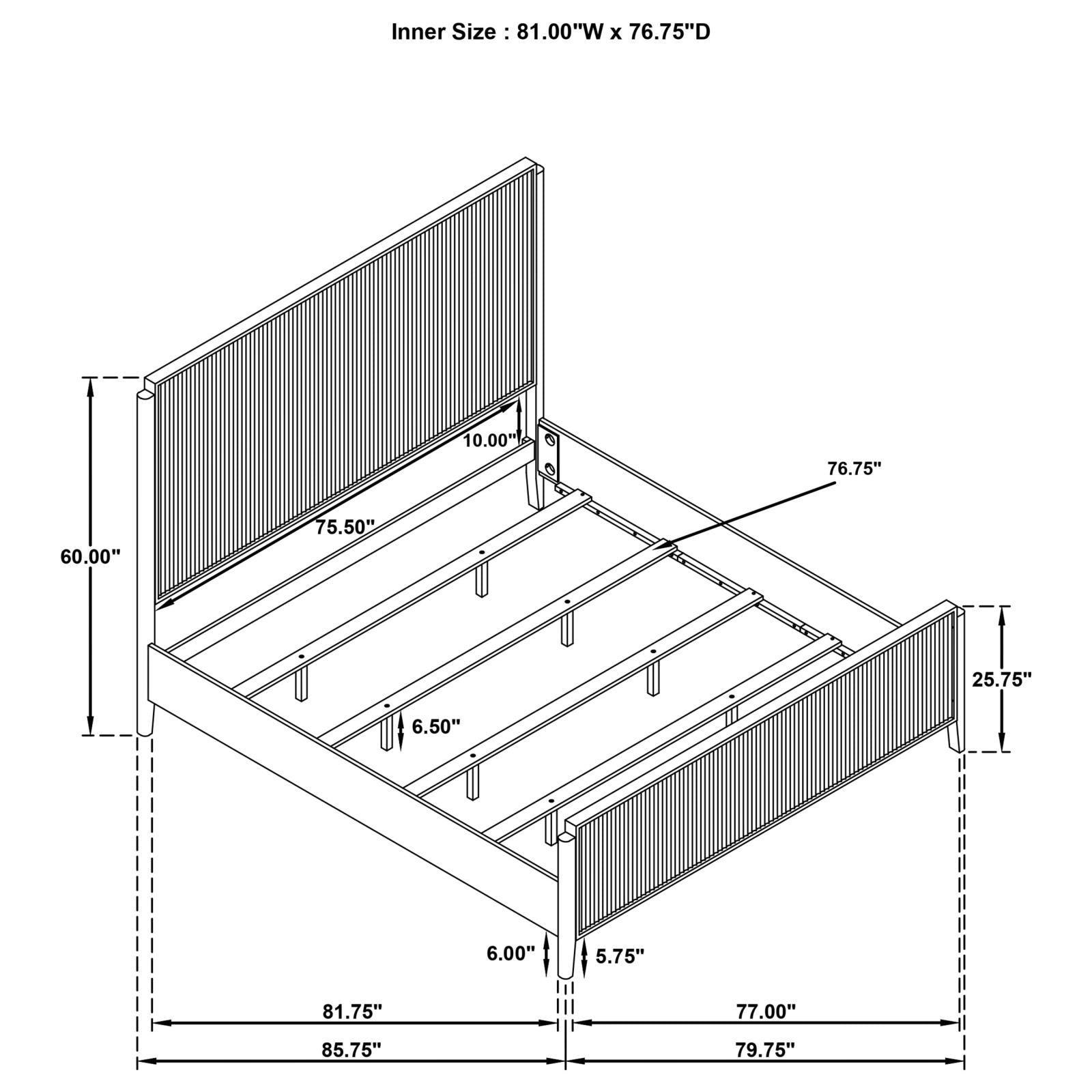 Brookmead Eastern King Bed Black 224711Ke [ETA: 3/29/2024] - Ella Furniture