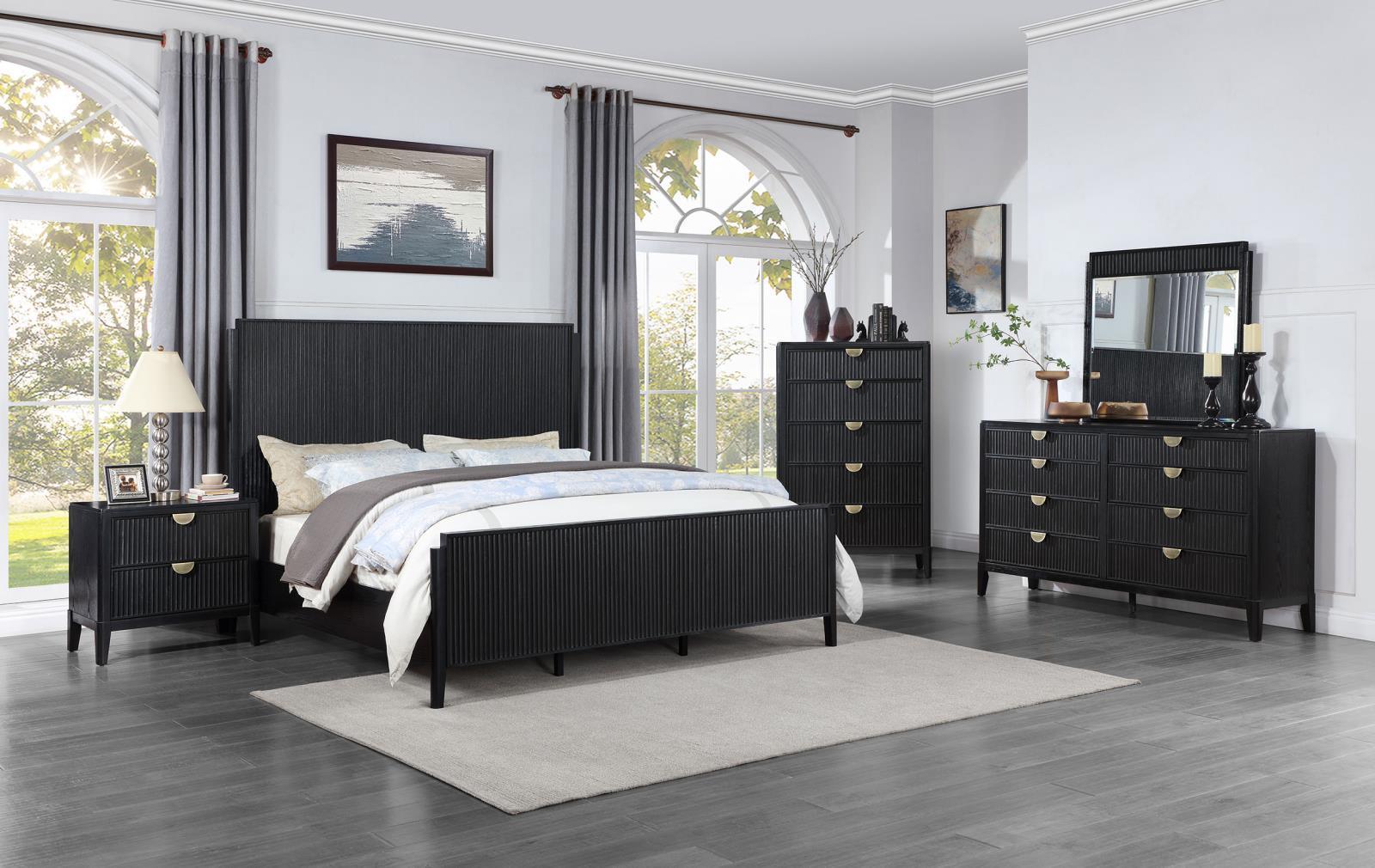 Brookmead Eastern King Bed Black 224711Ke [ETA: 3/29/2024] - Ella Furniture