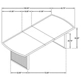 Brookmead Rectangular Dining Table With 18" Removable Extension Leaf Black 108231 - Ella Furniture