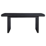 Brookmead Rectangular Dining Table With 18" Removable Extension Leaf Black 108231 - Ella Furniture