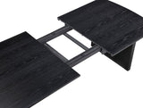 Brookmead Rectangular Dining Table With 18" Removable Extension Leaf Black 108231 - Ella Furniture
