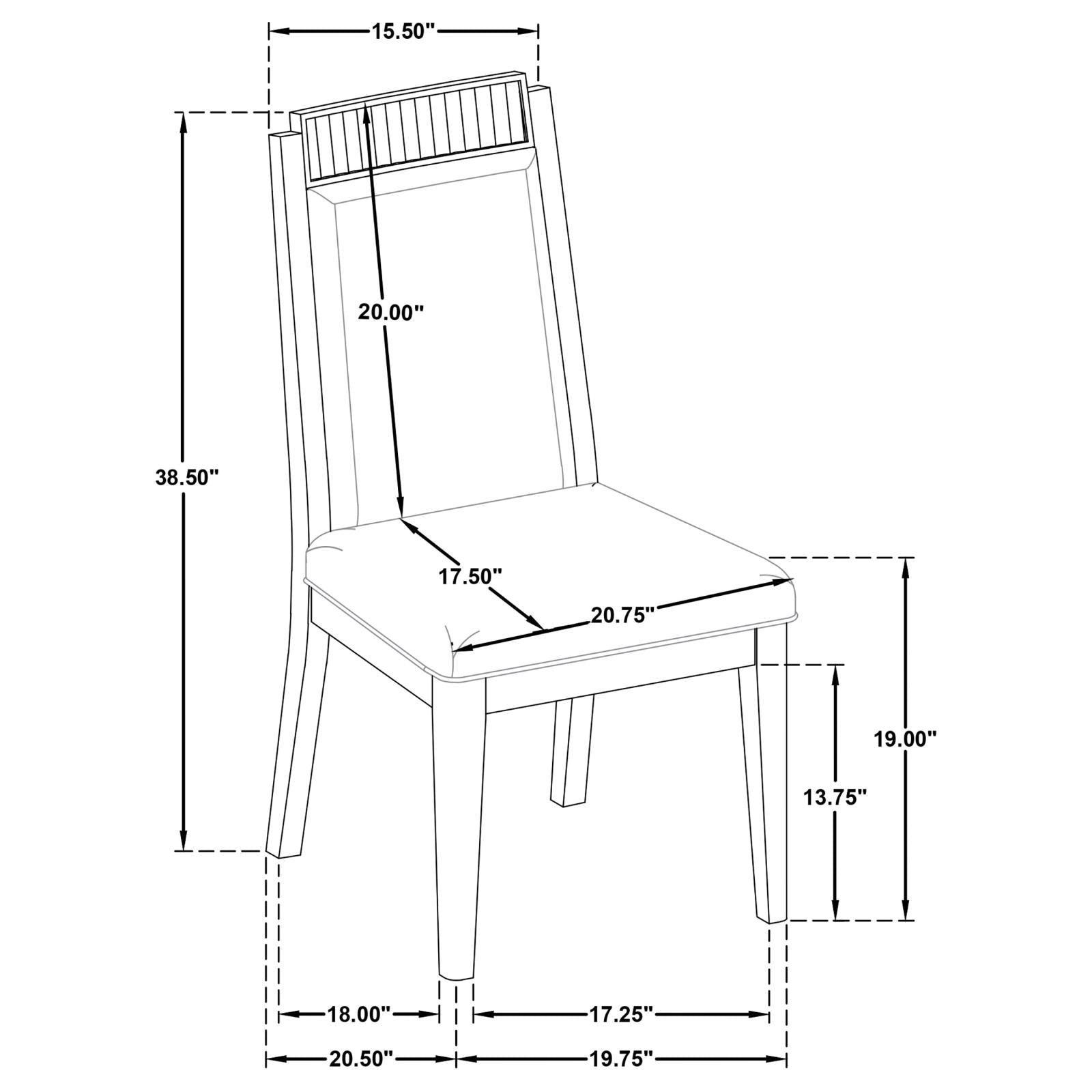 Brookmead Upholstered Dining Side Chair Ivory And Black (Set Of 2) 108232 - Ella Furniture