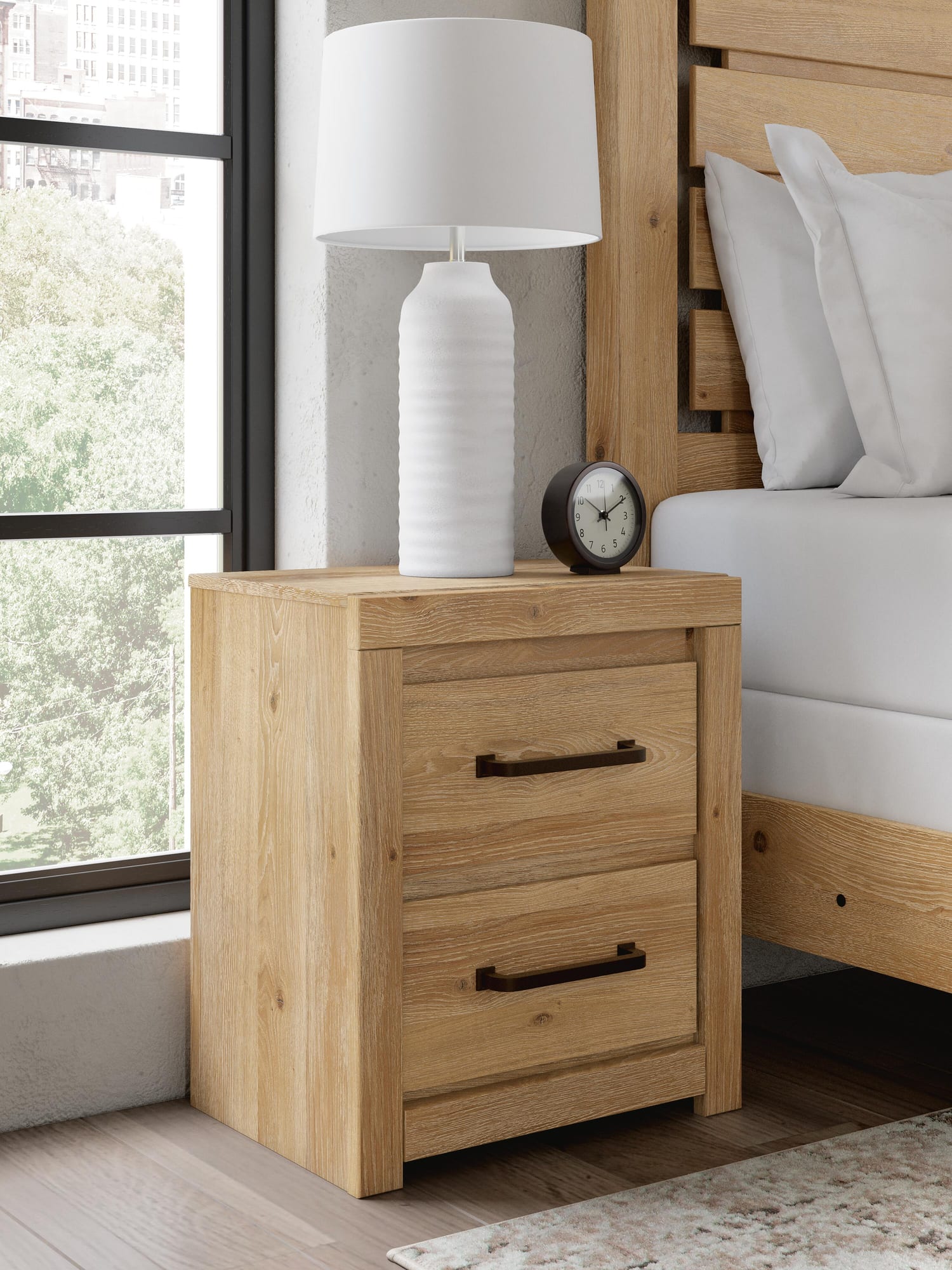 Brozmont Tan Nightstand from Ella Furniture