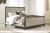 Burkhaus Brown Upholstered Bedroom Set - Ella Furniture