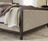 Burkhaus Brown Upholstered Bedroom Set - Ella Furniture