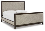 Burkhaus Brown Upholstered Bedroom Set - Ella Furniture