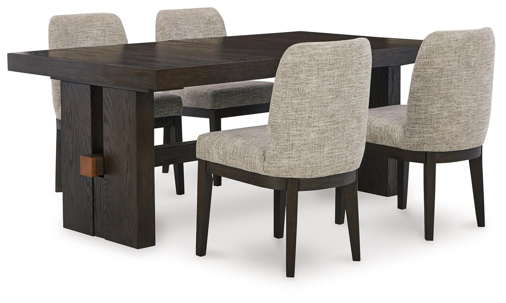 Burkhaus Dark Brown Rectangular Dining Room Set - Ella Furniture