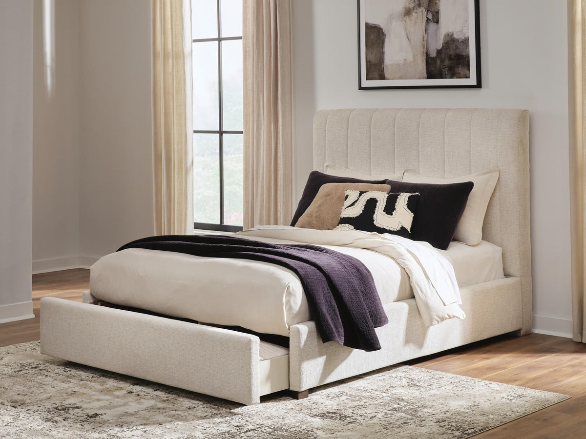 Brizmore Beige Queen Upholstered Storage Bed — product image 7