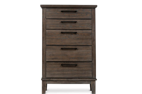 Gray Modern Traditional Solid Wood Veneers Fabric Upholstered Tufted Shelves Bedroom Set - Ella Furniture