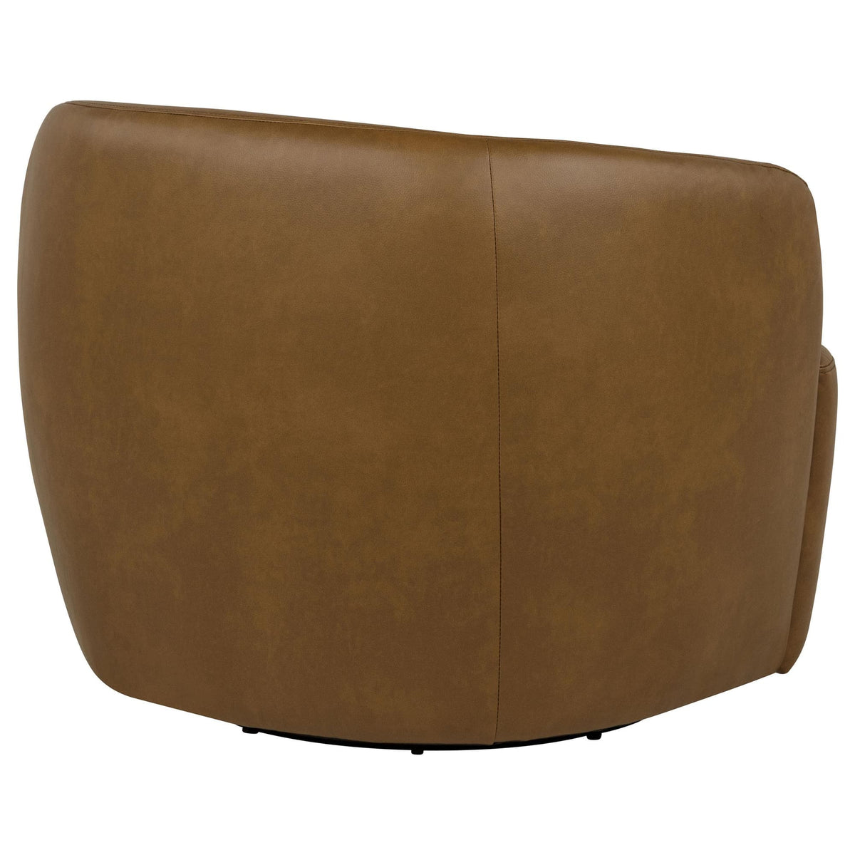 Hudson Faux Leather Swivel Accent Chair Cognac — product image 6