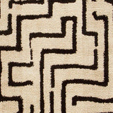 Timworth Black/Beige Washable Medium Rug — upholstery swatch