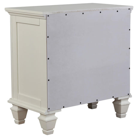 Sandy Beach White Queen Panel Bed Bedroom Set with Dresser, Mirror, NightStand, and Chest — product image 23