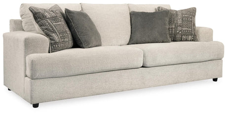 Soletren Stone Sofa, Loveseat and Chair Set — angled view