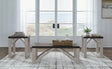Antique White and Gray Wood-Look 3-Piece Coffee Table Set — product view
