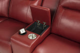 Rojas 3-Piece Dual Power Reclining L-Shaped Sectional with Bluetooth Red — product image 8