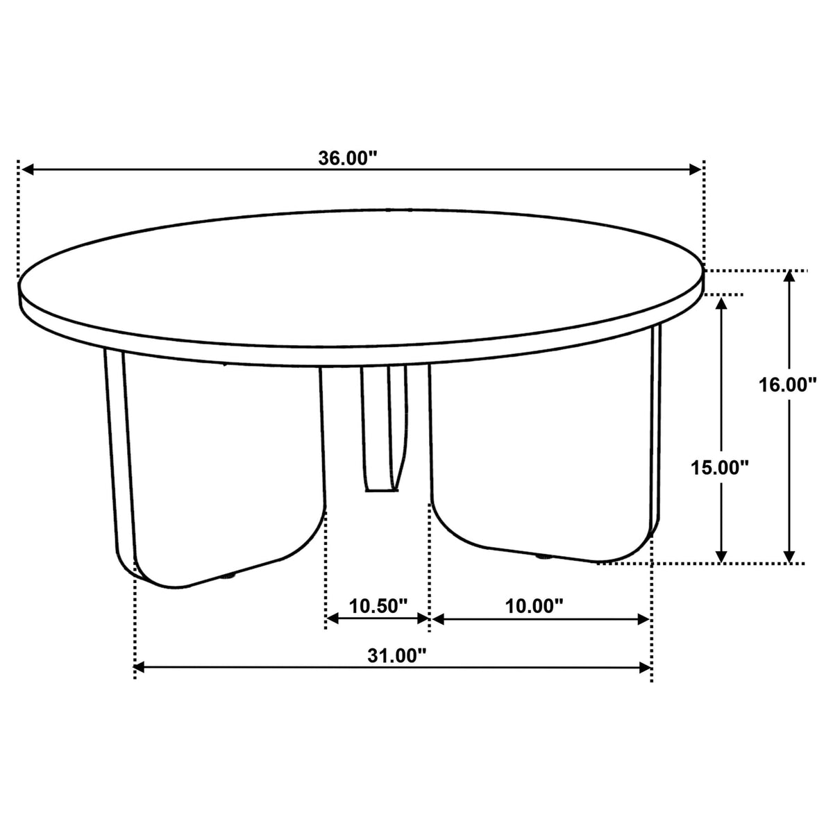 Dale Sculptural Round Solid Mango Wood Coffee Table Natural Mango — product image 5