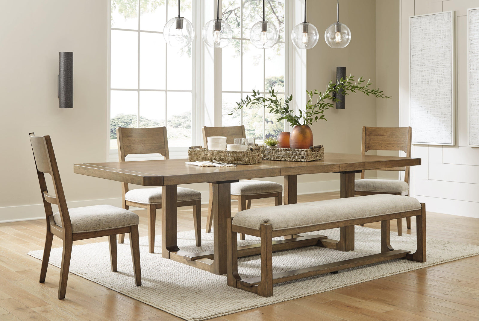 Cabalynn Light Brown Dining Room Set - Ella Furniture