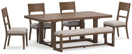 Cabalynn Light Brown Dining Room Set - Ella Furniture