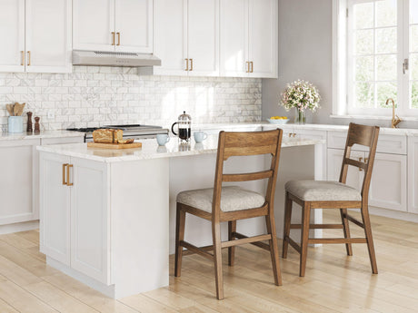 Cabalynn Oatmeal/Light Brown Counter Height Barstool view 2