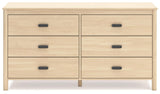 Cabinella Tan Dresser - Ella Furniture
