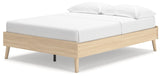 Cabinella Tan Full Platform Bed - Ella Furniture