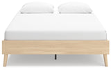 Cabinella Tan Queen Platform Bed - Ella Furniture