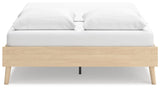 Cabinella Tan Queen Platform Bed - Ella Furniture