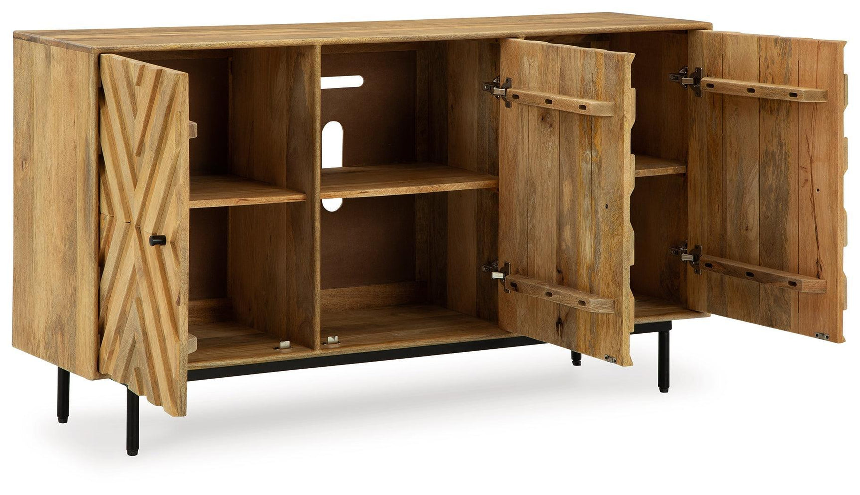 Cadewick Natural Accent Cabinet - Ella Furniture