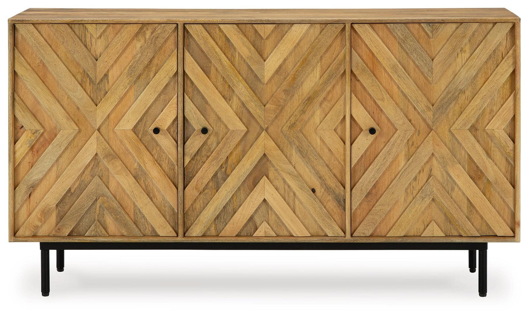 Cadewick Natural Accent Cabinet - Ella Furniture