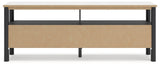 Cadmori Black/White 72" TV Stand - Ella Furniture