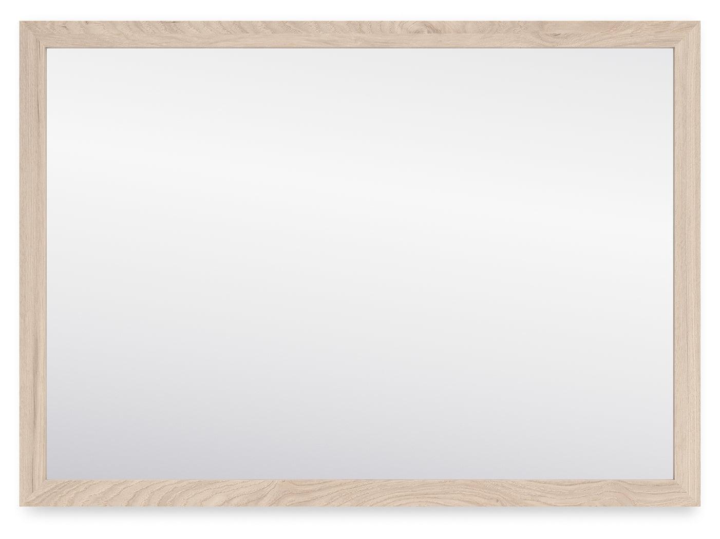 Cadmori Tan Bedroom Mirror - Ella Furniture