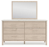 Cadmori Two-tone Dresser and Mirror - Ella Furniture