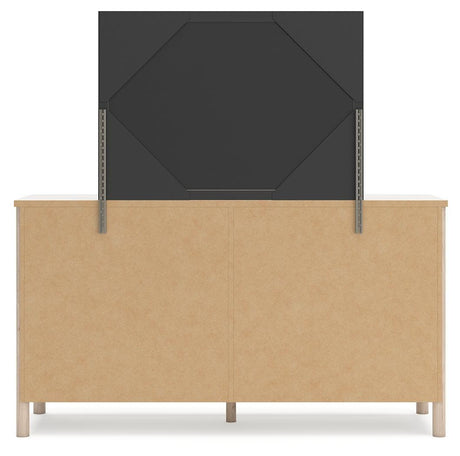 Cadmori Two-tone Dresser and Mirror - Ella Furniture
