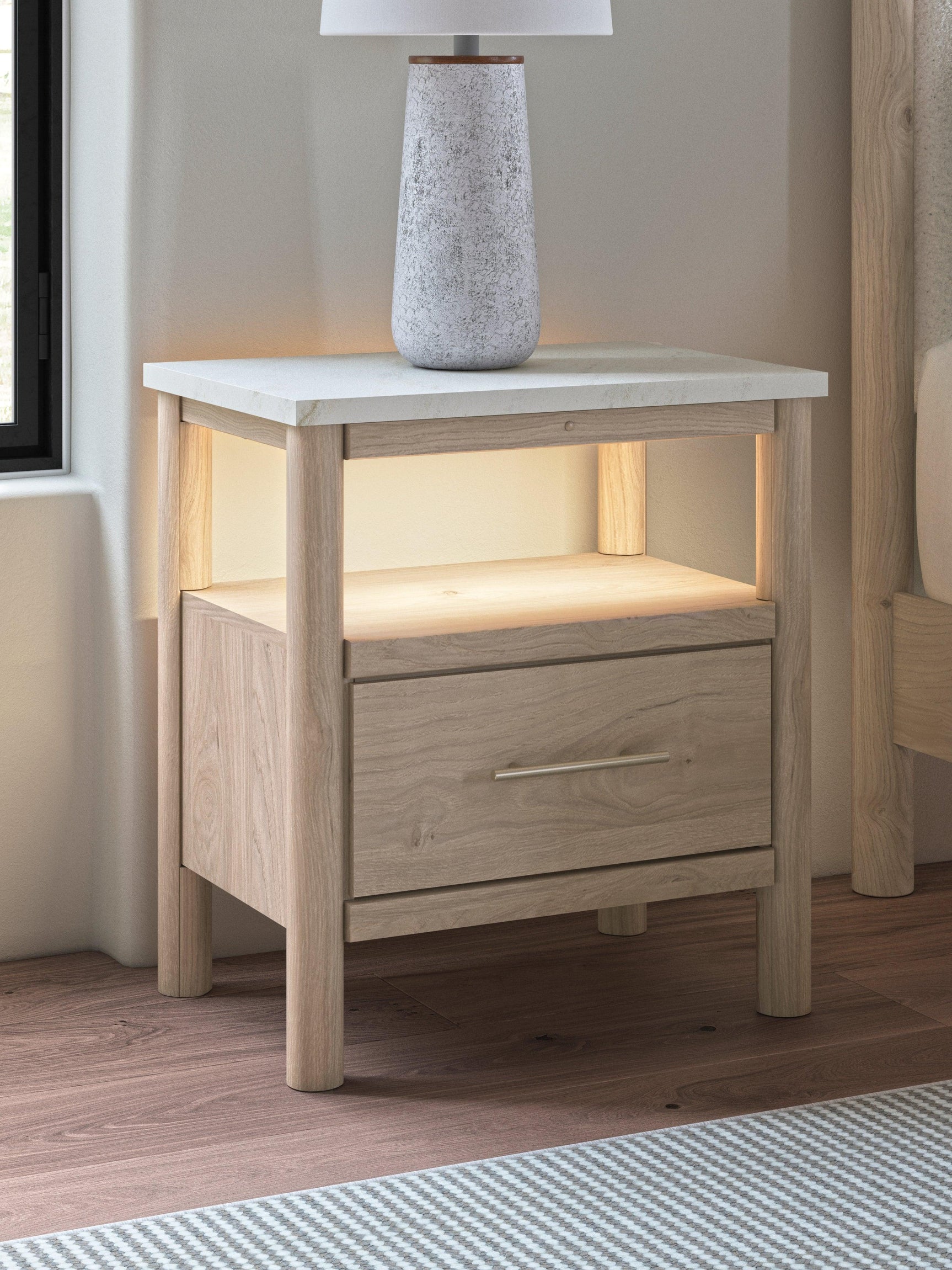 Cadmori Two-tone Nightstand - Ella Furniture